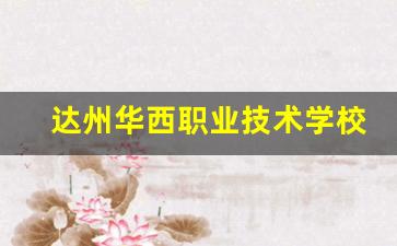 达州华西职业技术学校2024年录取分数(华西职业技术学院怎么样)