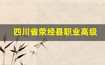 四川省荥经县职业高级中学2024年录取分数(四川荥经中学中考分数线)