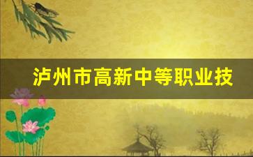 泸州市高新中等职业技术学校2024年录取分数(泸州高新区中学怎么样)