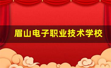 眉山电子职业技术学校2024年录取分数(眉山电子职业技术学校占地面积)