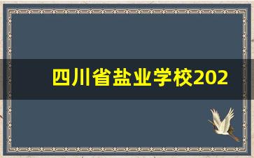 四川省盐业学校2024年录取分数(四川省盐业学校2024年录取分数线)